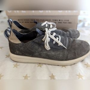 Toms Cabrillo Style Grey and Green Shoes Men's Size 8.5, W 10